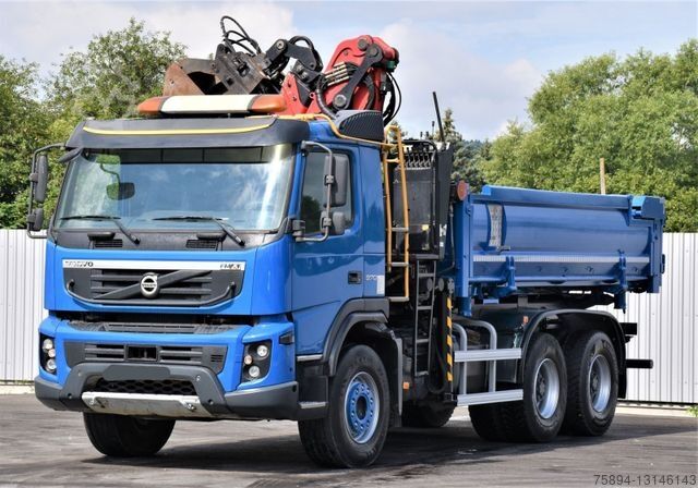 Truck mounted crane VOLVO FMX 370 Kipper 4,90m *EPSILON Q150Z/FUNK*6x4