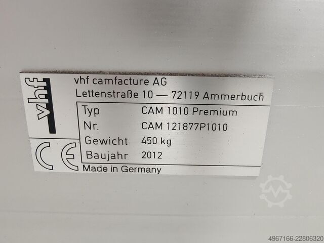 Milling machine vhf CAM 1010 Premium