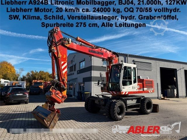 Mobilbagger LIEBHERR A 924 B Litronic Mobilbagger OQ 70/55 Klima