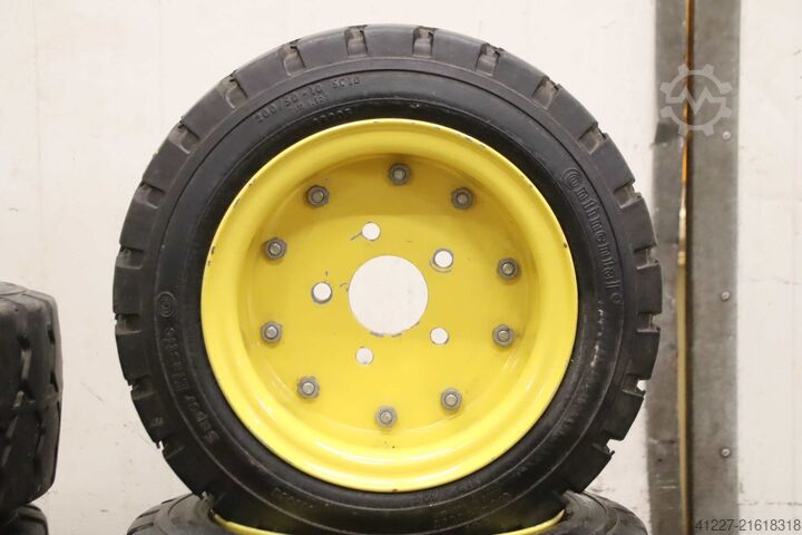 Vollgummi Reifen 4 Stück Continental CSE-Robust 200/50-10  SC 10  RIM 6.50 F