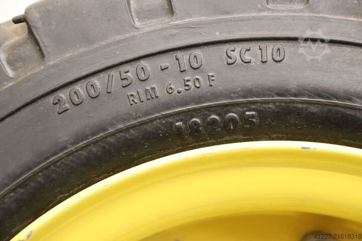 Vollgummi Reifen 4 Stück Continental CSE-Robust 200/50-10  SC 10  RIM 6.50 F