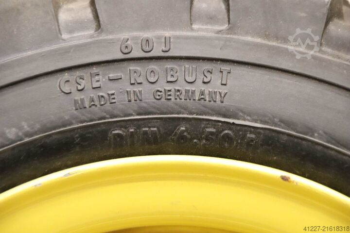 Vollgummi Reifen 4 Stück Continental CSE-Robust 200/50-10  SC 10  RIM 6.50 F