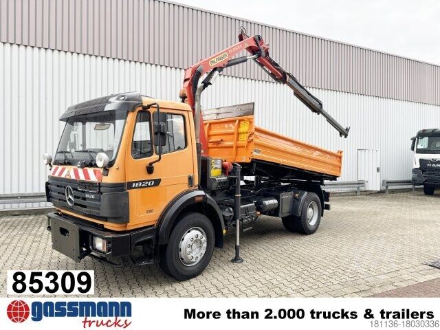 Kipper LKW Mercedes-Benz SK II 1820/24 K 4x2, Winterdienstaustattung, Kran