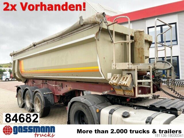 Tipper semitrailer Langendorf SKS-HS 24/28, Stahlmulde ca. 24m³, Liftachse