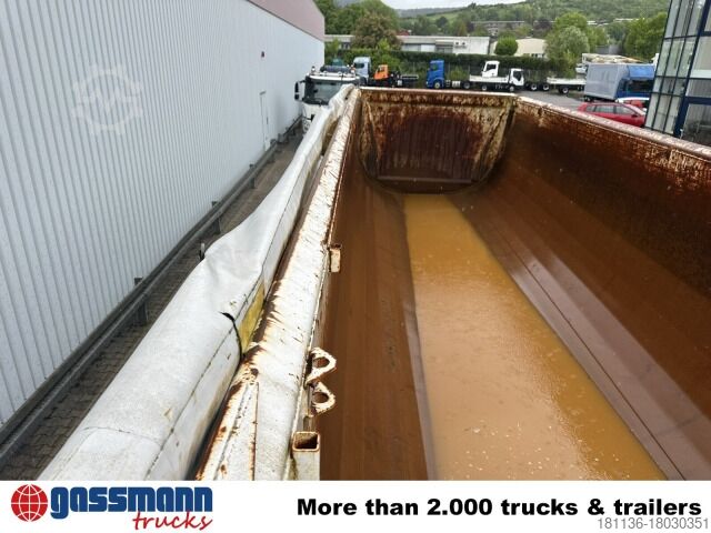 Tipper semitrailer Meiller MHPS 12/27 NOSS2, Stahlmulde ca. 26m³, Liftachse