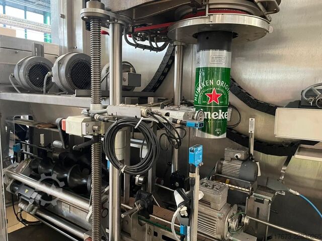 Used FUJI 410 sleeve applicator labeling machine for PET 10000 BPH Fuji Seal 410 DT-STH-DHA