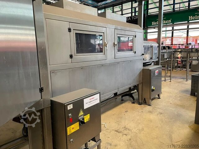 Used FUJI 410 sleeve applicator labeling machine for PET 10000 BPH Fuji Seal 410 DT-STH-DHA