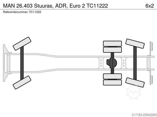 Hakenarmsystem MAN 26.403 Stuuras, ADR, Euro 2