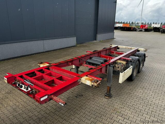 Container transportation Krone 2-axle 20FT chassis, BPW + drumbrakes, airsuspe...