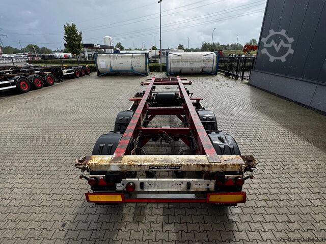 Container transportation Krone 2-axle 20FT chassis, BPW + drumbrakes, airsuspe...