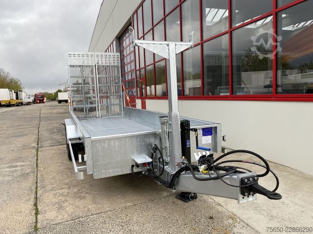 Low loader trailer Möslein TT 11-E6x2 hydr. Rampen  Tieflader für Fräsen breiten hydraulischen Rampen, Neu