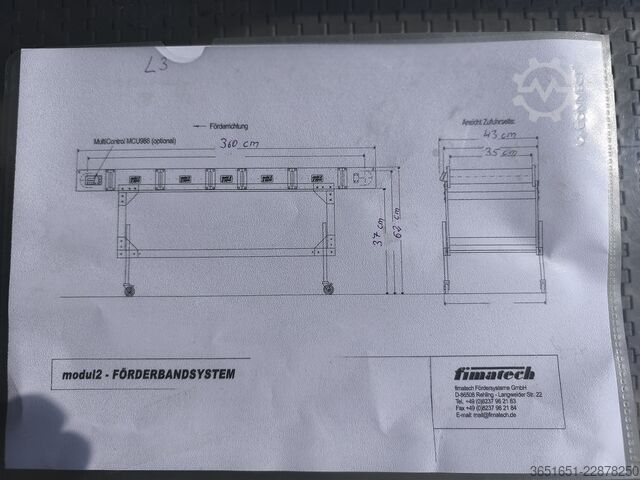 Conveyor fimatech Flachförderband
