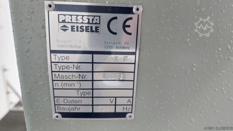 Ausklinkfräsmaschine PRESSTA EISELE AKF