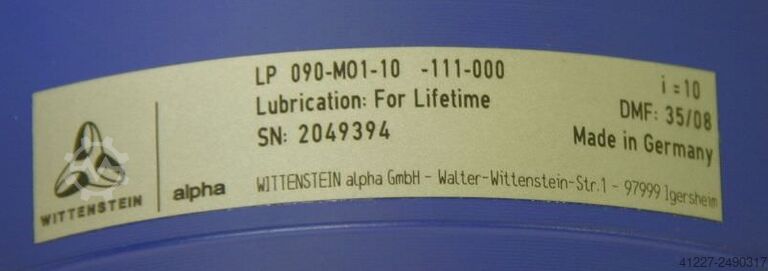 Planetary gear 1:10 Wittenstein LP 090-M01-10-111-000