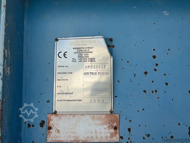 Brecher Terex Pegson 428 Track Feeder Impact