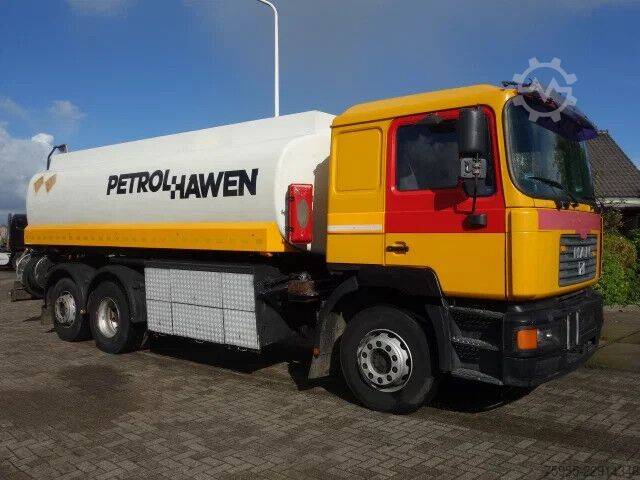 Tanker truck MAN 26.414 19000 LITER,MANUAL FEULPOMP
