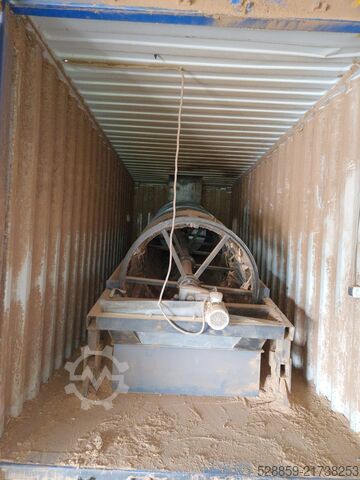 Drum screen for wood chips  