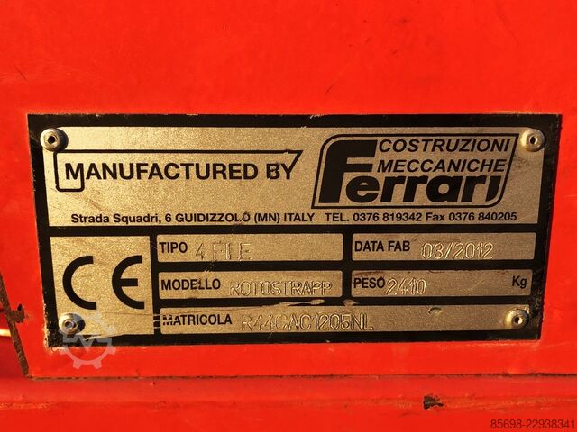 Ferrari Rotostrapp planting machine selfdriven 4 rows 160 cm FERRARI Rotostrapp