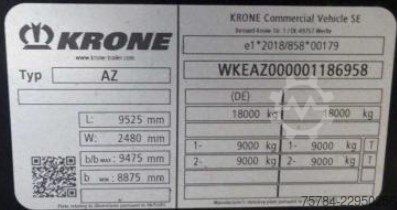 Anhänger-Wechselfahrgestell KRONE JUMBO DREHSCHEMEL ANHäNGER  MIETKAUF MGL.
