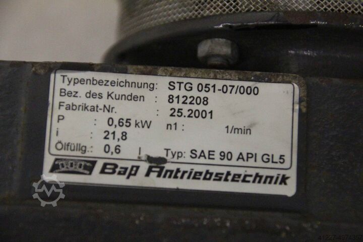 Geared motor 0.65 kW Bap Antriebstechnik STG