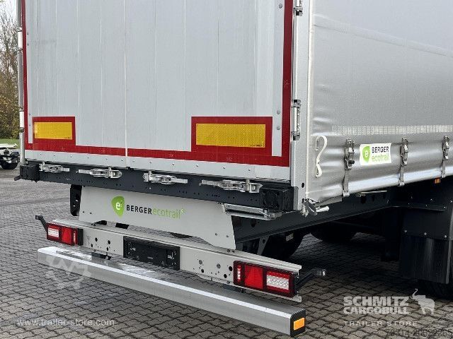 Open semitrailer with tarp Berger Curtainsider Coil
