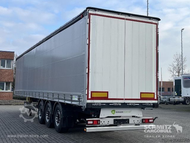 Open semitrailer with tarp Berger Curtainsider Coil