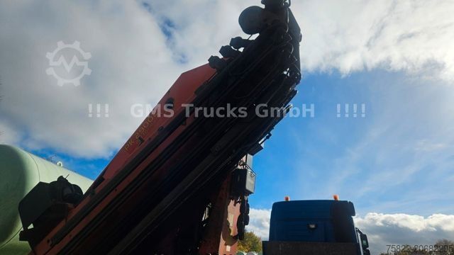 Flatbed truck MERCEDES-BENZ Actros 2644 / 6X4 / Kran Palfinger PK29002 WINCH