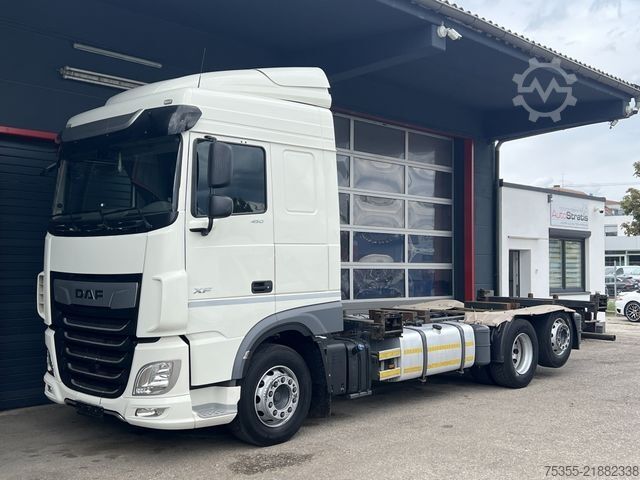 Swap body truck DAF XF 450 Euro6 Klima ACC Retarder 2xAHK Liftachse