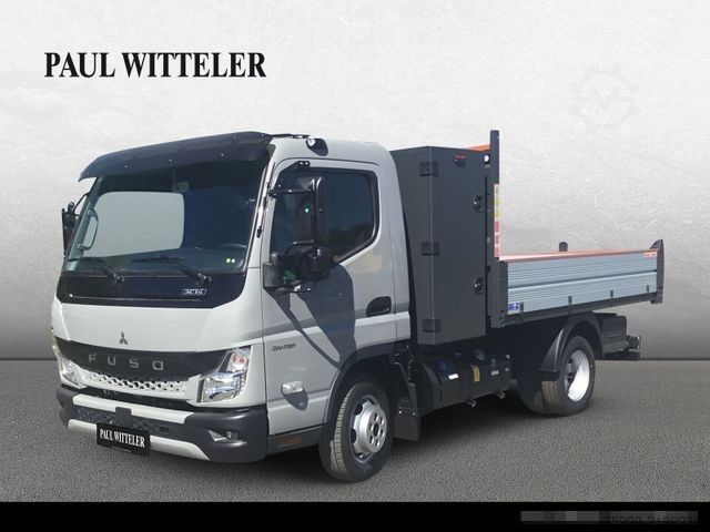 Tipper van FUSO Canter 3C15 Hinterkipper mit Staubox AHK3,5/grau