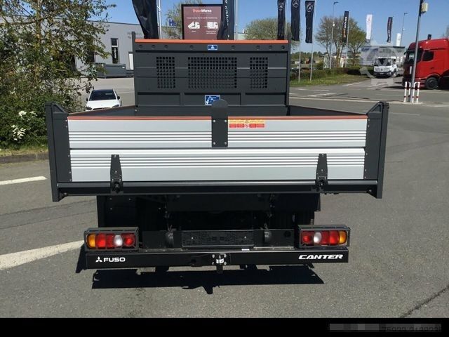 Tipper van FUSO Canter 3C15 Hinterkipper mit Staubox AHK3,5/grau
