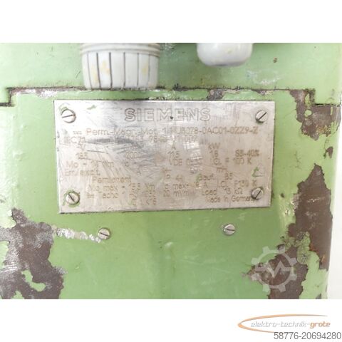 Control unit Siemens 1HU3078-0AC01 - 0ZZ9 - Z Servomotor SN:E7783984601002