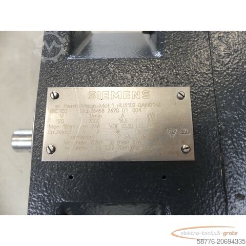 Control unit Siemens 1HU3102-0AH01 - Z Motor SNE6M68262001004 mit HU1052 20mVmin Tacho