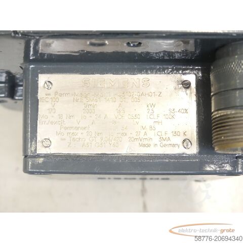 Control unit Siemens 1HU3102-0AH01 - Z Perm.-Mag.-Motor SN: E5M61141001005 generalüberholt mit 12 Monaten Gewährleistung