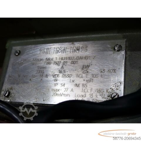 Control unit Siemens 1HU3102-0AH01-Z Permanent-Magnet-Motor