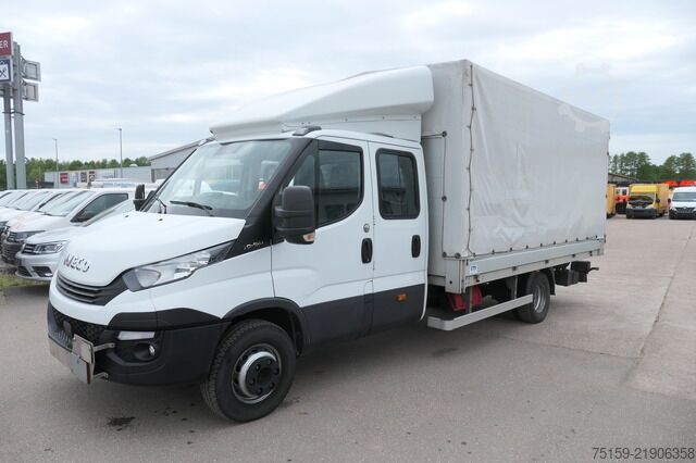 Curtain sider van iveco Daily 70C18H D70C DoKa LBW AHK Klima Tempomat Regaleinbauten COC Standheizung