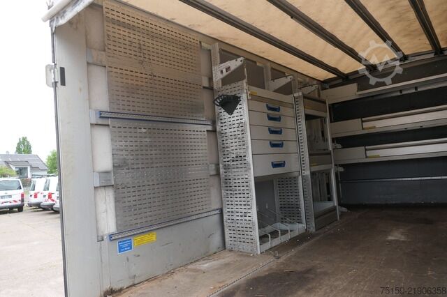Curtain sider van iveco Daily 70C18H D70C DoKa LBW AHK Klima Tempomat Regaleinbauten COC Standheizung