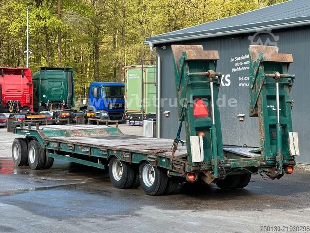 Low loader trailer MÜLLER-MITTELTAL T4 Tieflader 40to. hydr. Rampen verbreiterbar