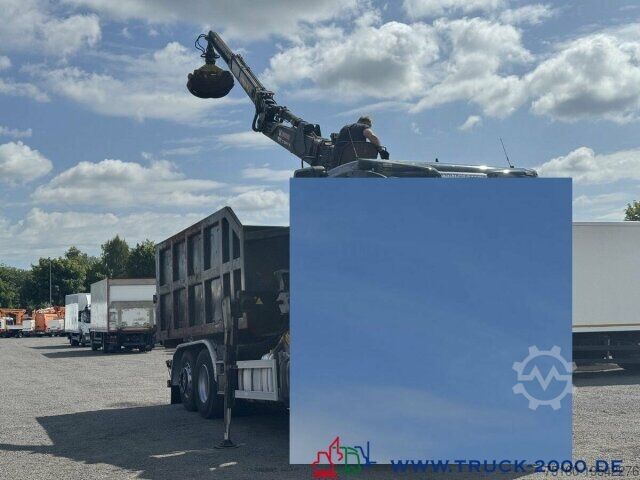 Abrollkipper  Abrollcontainer + Kran Jonsered 1020 7,3m = 1,4t