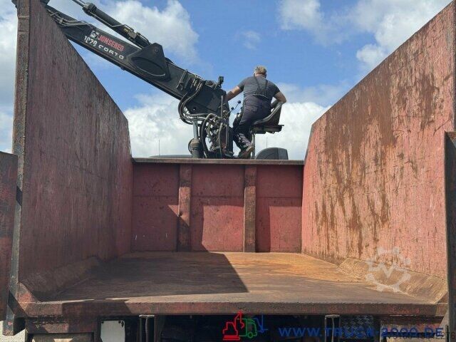 Abrollkipper  Abrollcontainer + Kran Jonsered 1020 7,3m = 1,4t