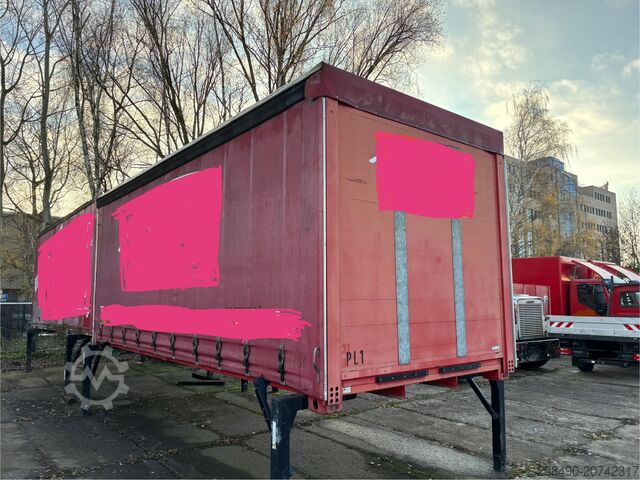 Wechselbrücke mit Pritsche & Plane 6m Titgemeyer BDF 6 m Brücke Curtain/Schiebeplane