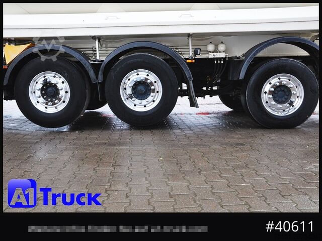 Silo semitrailer FELDBINDER EUT 55,3, 7 Kammern Futter Feed, Lenkachse, Alufelgen,