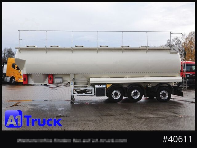 Silo semitrailer FELDBINDER EUT 55,3, 7 Kammern Futter Feed, Lenkachse, Alufelgen,