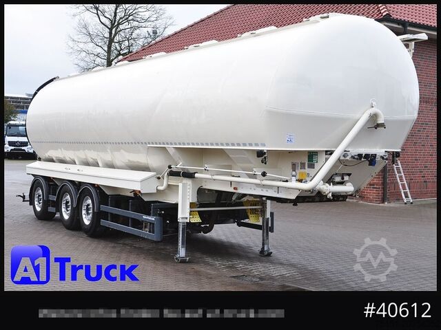 Silo semitrailer HEITLING SDBH 54, 7 Kammern, Futter Feed Lenkachse, Alufelgen,
