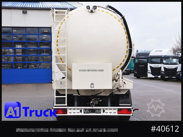 Silo semitrailer HEITLING SDBH 54, 7 Kammern, Futter Feed Lenkachse, Alufelgen,