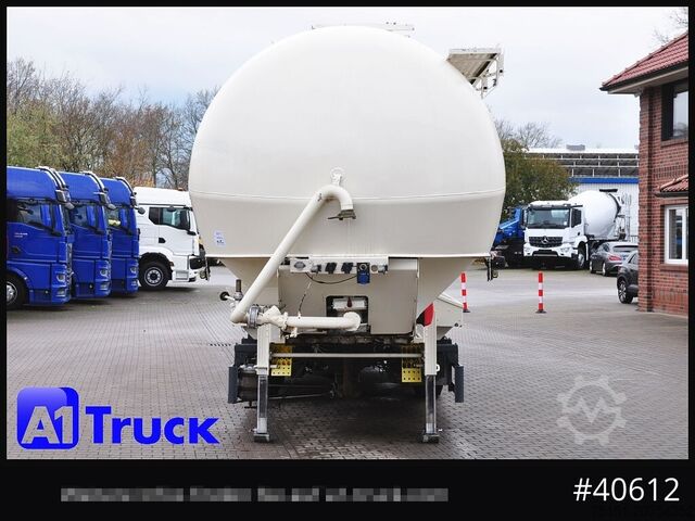 Silo semitrailer HEITLING SDBH 54, 7 Kammern, Futter Feed Lenkachse, Alufelgen,