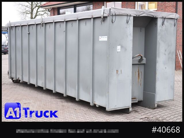 Abrollcontainer POL OSTEG Abrollcontainer 47,5m³, Mulde, Dachplane, Portaltür