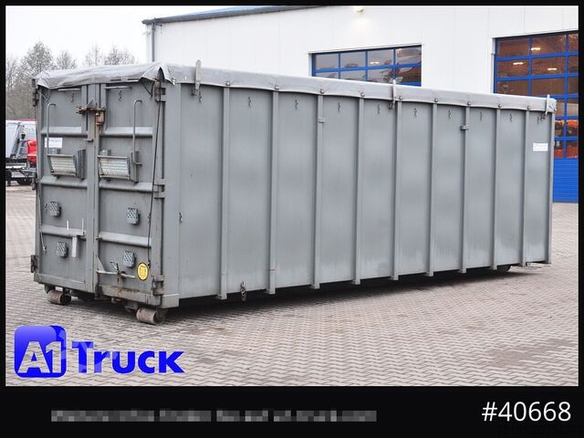 Abrollcontainer POL OSTEG Abrollcontainer 47,5m³,  Mulde, Dachplane, Portaltür