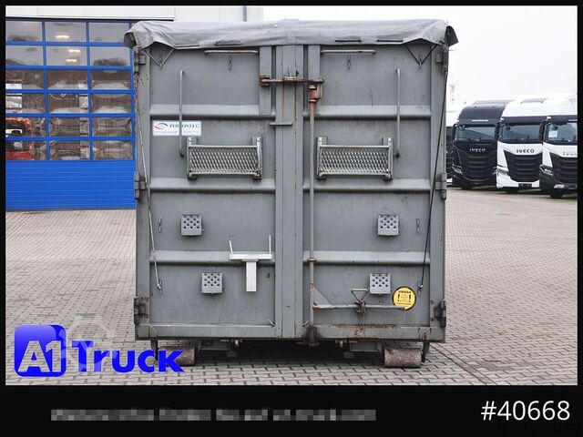 Abrollcontainer POL OSTEG Abrollcontainer 47,5m³, Mulde, Dachplane, Portaltür
