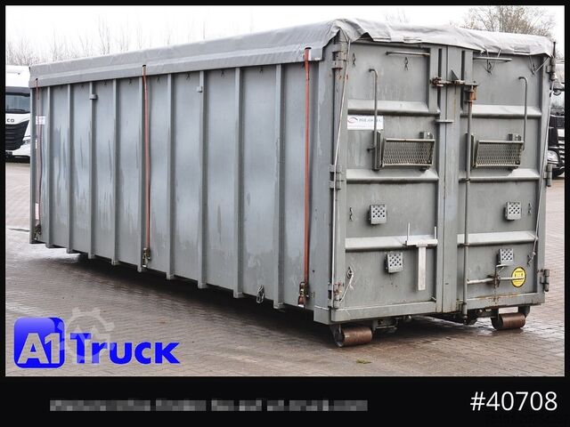 Abrollcontainer POL OSTEG Abrollcontainer 47,5m³, Mulde, Dachplane, Portaltür