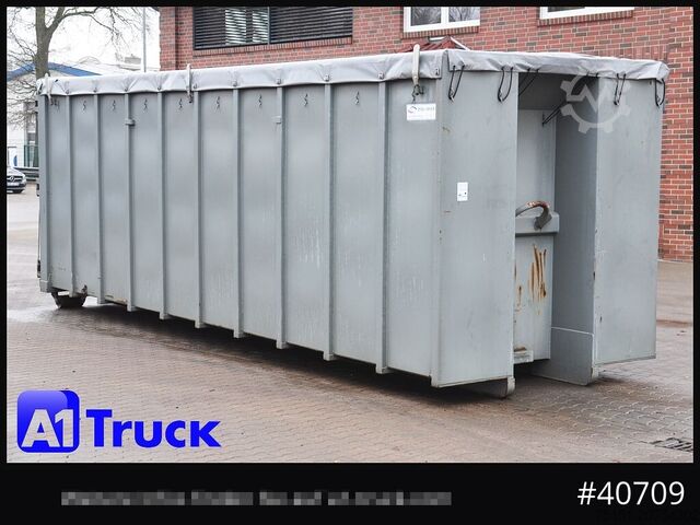 Abrollcontainer POL OSTEG Abrollcontainer 47,5m³, Mulde, Dachplane, Portaltür